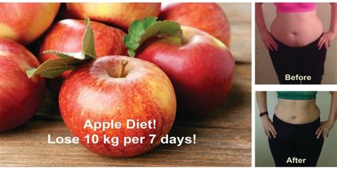 apple diet lose 10 kg.